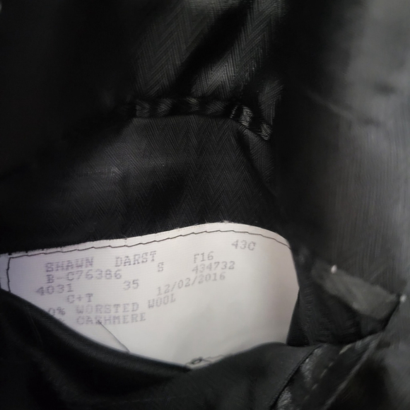 Hart Schaffner Marx Shawn Darst Wool Cashmere Blend Sport Coat Jacket Size 40S - Picture 10 of 10